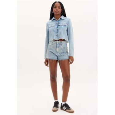 Imagem de Short Grandfather Jeans Brilho-Feminino