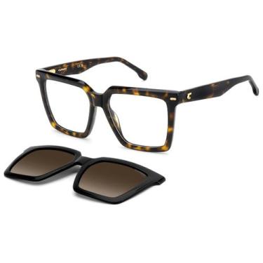 Imagem de Óculos De Grau Carrera Clip On Havana Polarizado CA3080C WR7-54, Havan