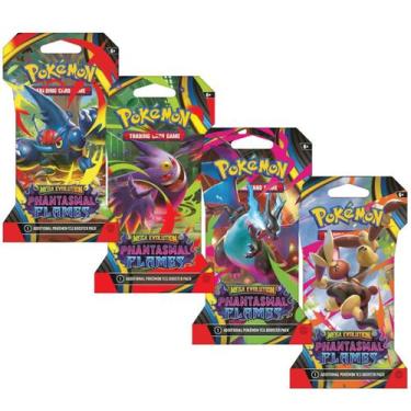 Imagem de Booster Cartas Pokemon TCG Coleções Mega Evolução Amigos Da Jornada Pa