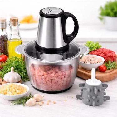 Imagem de Moedor De Carne Elétrico De Aço Inoxidável Picador De Alimentos Legume