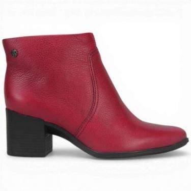 Imagem de Bota Cano Curto Bottero 346901 Couro Burnish Salto Bloco Feminino-Feminino