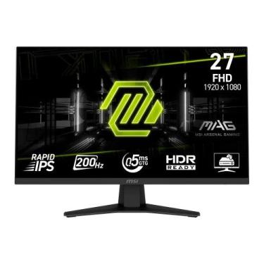 Imagem de Monitor Gamer MSI MAG 27", Full HD, 200Hz, 0.5ms, Rapid IPS, Adaptive-