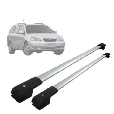 Imagem de Rack Bagageiro De Teto Travessa Toyota Fielder Alumínio 2000 a 2008 MN