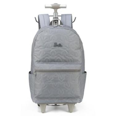 Imagem de Mochila De Rodinhas Menina Escolar Juvenil Matelasse Barbie - Luxcel, 