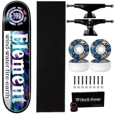 Imagem de Skate Element Montado Cosmos 8.0 Maple Profissional Next 53m Cor:Preto