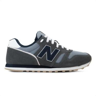 Imagem de Tênis New Balance 373v2 Masculino, Cinza, Marinho, 38