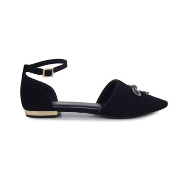 Imagem de Sapato Feminino Bebecê Nobuck Preto - T201, 37, Preto
