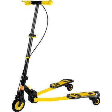 Imagem de Patinete Ski Radical Frog New Grande Ate 60kg Amarelo - Dm Toys
