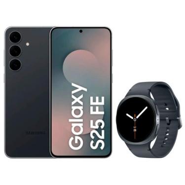 Imagem de Smartphone Samsung Galaxy S25 FE 128GB JetBlack - 5G + Smartwatch Gala