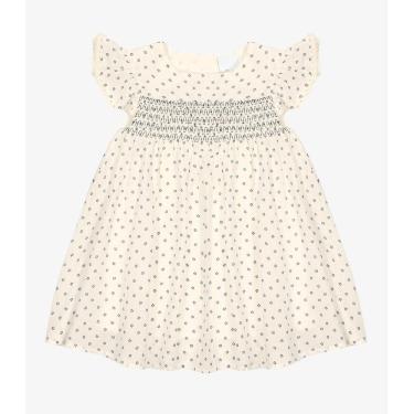 Imagem de Vestido Infantil Tricoline Trick Nick Bege