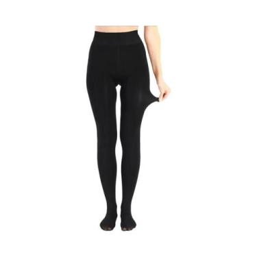 Imagem de Leggings Térmicas De Cintura Alta Para Mulheres Em Veludo Com Forro De