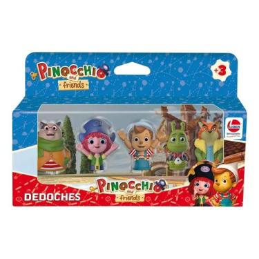 Imagem de Dedoche Pinocchio E Seus Amigos 5 Peças - Líder Brinquedos
