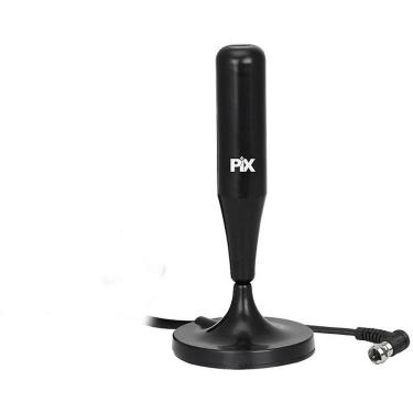 Imagem de Antena para TV Interna Santana HDTV UHF Cabo 1.8M Base com Ímã Conector 90 graus
