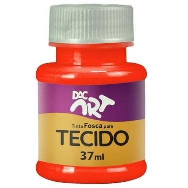 Imagem de Tinta Fosca para Tecido 37ML Vermelho Fogo DAC