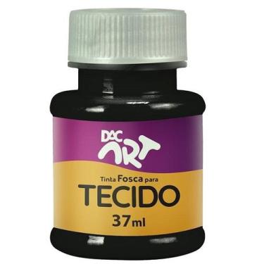 Imagem de Tinta Fosca para Tecido 37ML Preto DAC