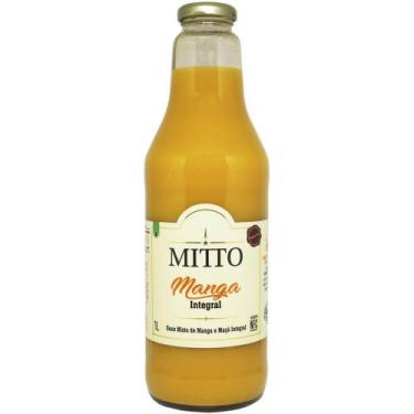 Imagem de Suco de Manga Integral 1 Litro Natural Extra Virgem Garrafa de Vidro M