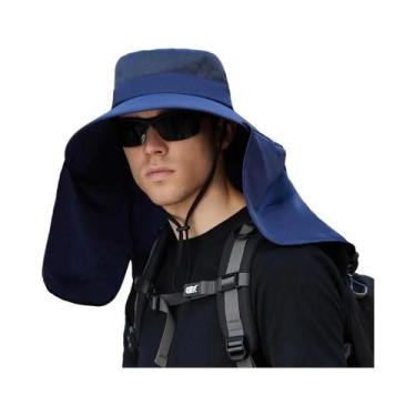 Imagem de Chapéu De Verão Com Aba Larga Para Pesca E Ciclismo, Protetor Solar Pa