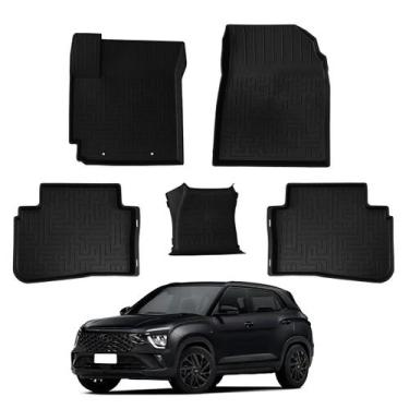 Imagem de Kit Tapete Automotivo Bandeja Premium Borracha Borda Alta - GRID