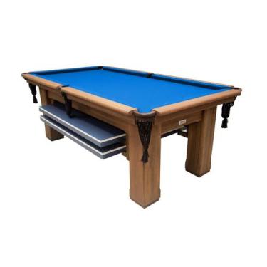 Imagem de Mesa de Sinuca Vintage com Tampo de Ping Pong - 2,52x1,40 - Nelson Bil