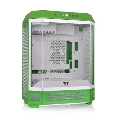 Imagem de Thermaltake Torre média Torre 600; ventiladores CT de 2 x 140 mm incluídos; suporte de radiador de 420 mm; folga GPU de 400 mm; suporte de conector oculto; slots PCIe rotativos; verde ano-claro;