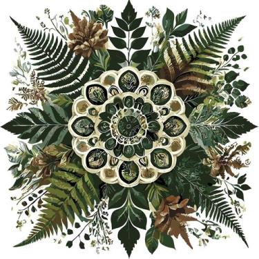 Imagem de Kit de Pintura por Números Mandalas Serenity 40 x 40 cm com Moldura de