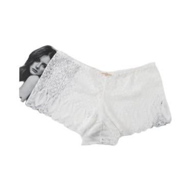 Imagem de Tangas De Renda De Cintura Média Para Mulheres, Lingerie Transparente 