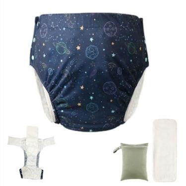 Imagem de Fralda de pano LAROTSUBA XXL impermeável reutilizável com estampa de e