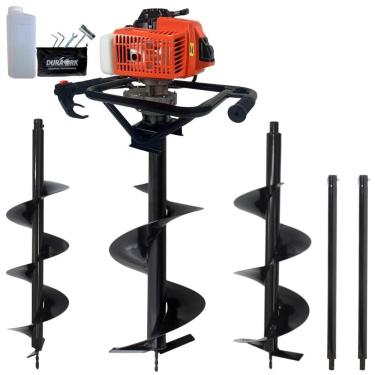 Imagem de Perfurador de Solo DPS623G 3HP 12500 RPM com 3 Brocas e 2 Extensões 60cm Laranja