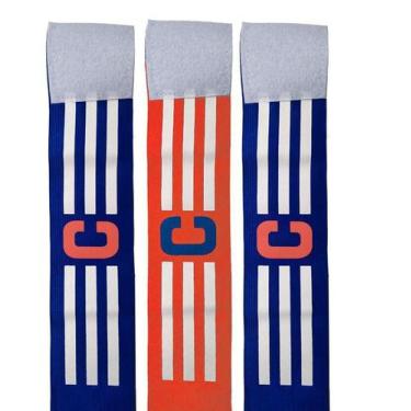 Imagem de Kit 3 Faixas de Capitão Braçadeiras Elásticas de Futebol - ESTILO BOLE