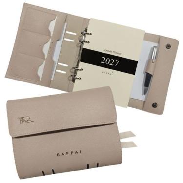Imagem de Agenda Planner 2027 146-R Raffai Couros, Nude