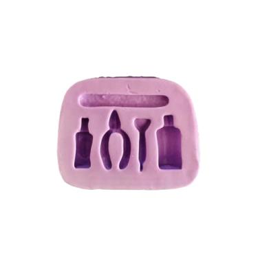 Imagem de Confeitaria dos moldes, F503 MOLDE DE SILICONE KIT MANICURE CONFEITARIA ARTESANATO