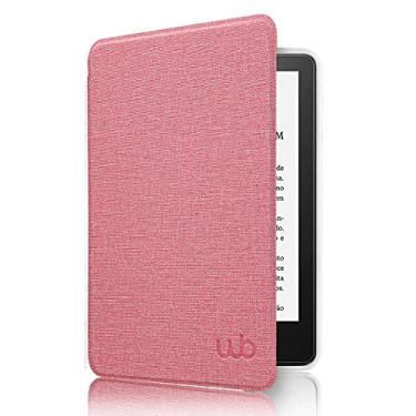 Imagem de Capa Kindle Paperwhite 11a geração 2021 - WB Ultra leve Silicone Flexível e Sensor Magnético - Tecido Rosa (Não Compatível com Kindle 11ª Geração ou Kindle Paperwhite 10ª Geração)