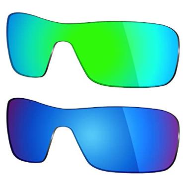 Imagem de 2 pares de lentes polarizadas de substituição da Mryok para óculos de sol Oakley Turbine Rotor – Opções
