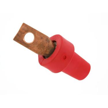 Imagem de Leviton 16F21-R Série 16 Ponta Cônica, Conector Terminal, Grau Comercial, Conector Tipo Cam, Vermelho