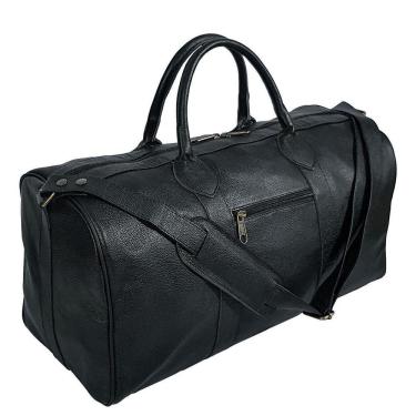 Imagem de Bolsa Mala De Viagem de Couro Legítimo Natural Resistente