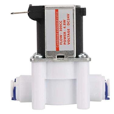 Imagem de Válvula solenoide, válvula de água elétrica de 24V 1/4 300cc válvula eletromagnética de cobre para purificador de água Diâmetro interno 6,5 mm