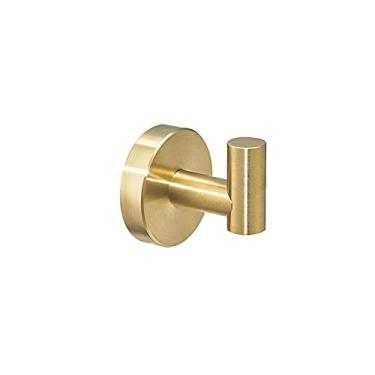 Imagem de Conjunto de ferragens de banheiro preto toalheiro suporte de papel higiênico gancho de roupão de aço inoxidável ouro acessórios de banheiro, gp, gancho único