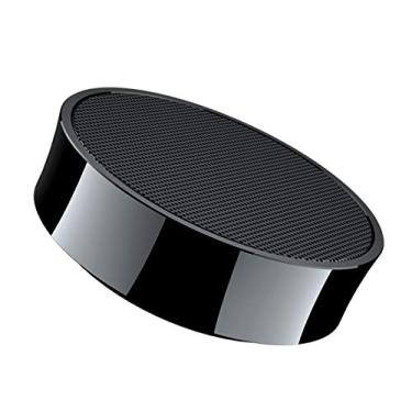 Imagem de Alto-falante Bluetooth - Mini baixo pesado sem fio 65 mm microfone embutido 3 cm corpo fino 3 cm alcance de 3 m alcance 6h reprodução, preto