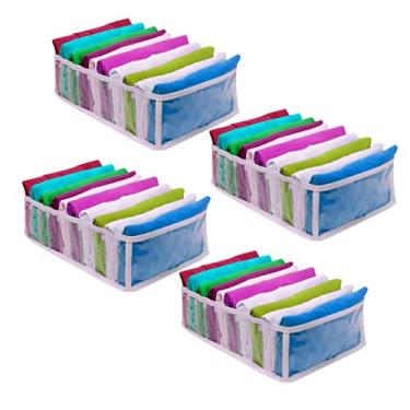 Imagem de 4 Colmeia organizadora 10x25x35cm G para camisetas Premium - Organizalux