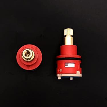 Imagem de Válvula de torneira prática de cerâmica para pés altos com válvula de disco, filtro quente e frio, torneira de misturador de água controlador interno (22 mm)