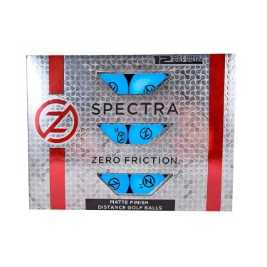 Imagem de Zero Friction Bolas de golfe Spectra com acabamento fosco, dúzia, azul