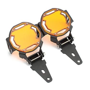 Imagem de FINMOKAL Capa Protetora De Luz De Neblina Dobrável Para Moto Para BMW R1250Gs F750Gs G310R Laranja
