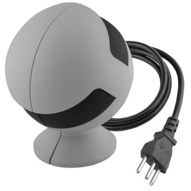 Imagem de Extensão Elétrica Prática E Moderna Portátil Com 1 Tomada Cinza