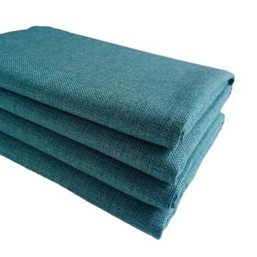Imagem de TinaKim Tecido de estofamento, forro de linho sintético, para toalha de mesa sofá sofá cadeira capa reparo de costura (azul 11, 2 jardas (144,8 x 182,9 cm)