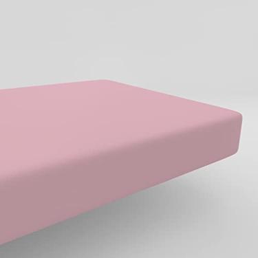 Imagem de Lençol Americano Com Elastico Malha Liso 1,00x1,60 Rosa - Bambi Ref 0004