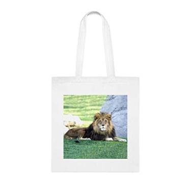 Imagem de Sacola de leão, presente de sacola de leão, bolsa de ombro de leão, bolsas reutilizáveis de leão, ideia de presente de cesta de Natal de aniversário, presente para ela, presente para