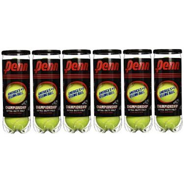 Imagem de Penn High Altitude Tennis Balls Championship – Pacote com 6 18 bolas amarelas – Aprovado pela USTA e ITF – Bola oficial das ligas da Associação de Tênis dos Estados Unidos – Borracha natural para jogos consistentes