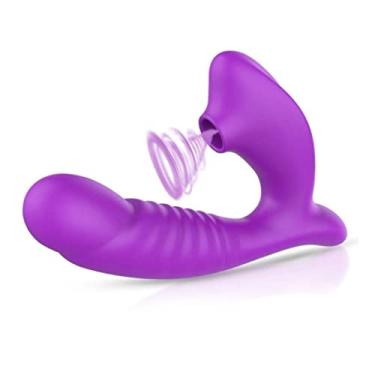 Imagem de Vibradores Estimulador Sexual Feminino Dupla Estimulação Ponto e Clitóris Com 10 Modos Poderosos Zatla