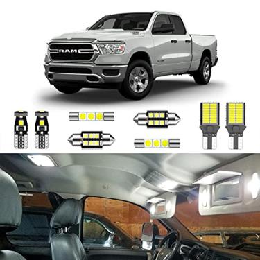 Imagem de LIGHSTA Kit de luz interior de LED branco super brilhante CANBUS para Dodge Ram 1500 2500 3500 + placa de carro e ferramenta de instalação