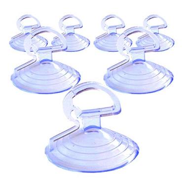 Imagem de Para-brisa de vidro de carro pára-sol transparente pequena ventosa de PVC transparente ventosa de vidro automotivo, pacote com 20